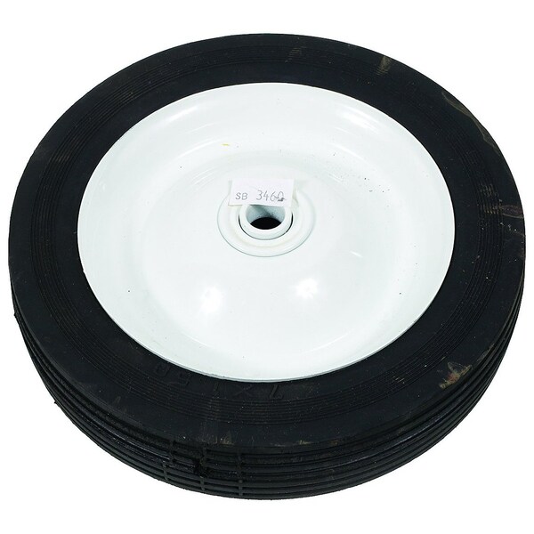 WHEEL-DECK, 7X1.5, RIBBED, STEEL-WHITE 7" x7" x2"